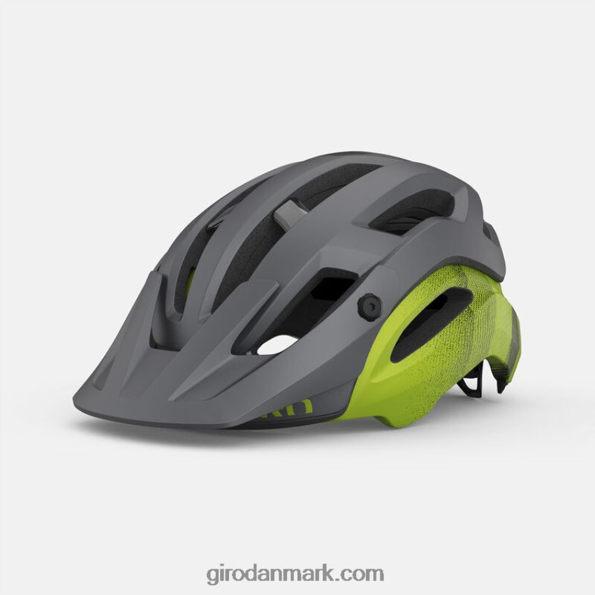 mat metallisk sort/ano lime