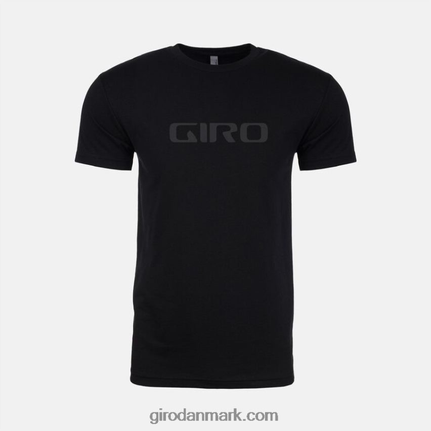 X4ZD8J1041 Giro Mænd tech t-shirt - kortærmet logo - sort/mørkegrå