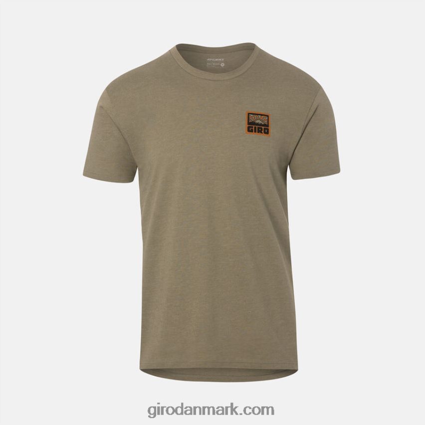 X4ZD8J1042 Giro Mænd tech t-shirt - kortærmet sti grøn