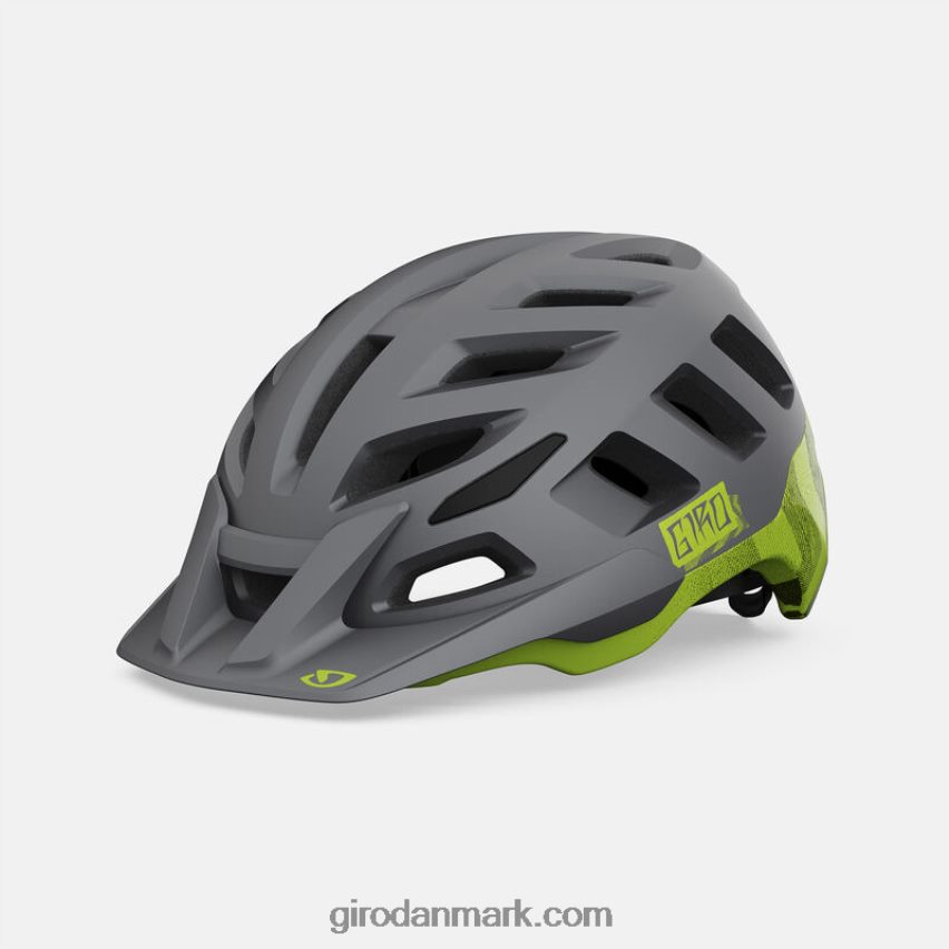 mat metallisk sort/ano lime