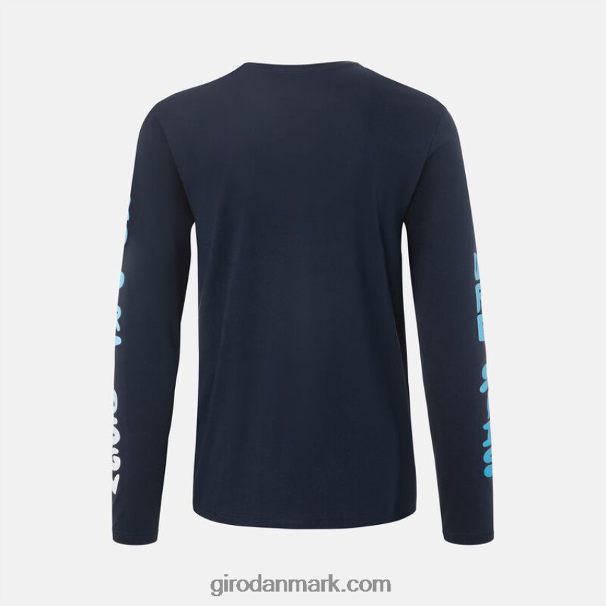 X4ZD8J260 Giro Mænd tech t-shirt - langærmet midnatsblå nyheder