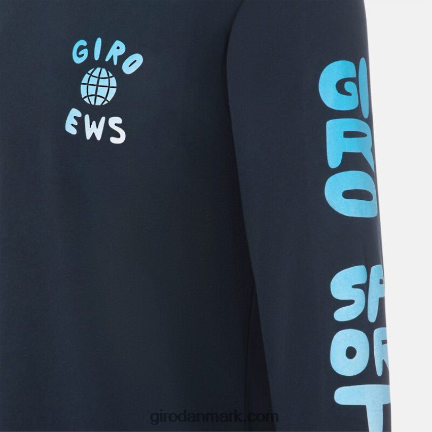 X4ZD8J260 Giro Mænd tech t-shirt - langærmet midnatsblå nyheder
