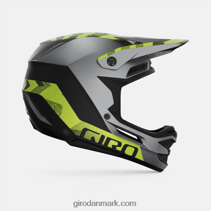 X4ZD8J262 Giro unisex oprørende sfærisk hjelm mat metallic sort/ano lime
