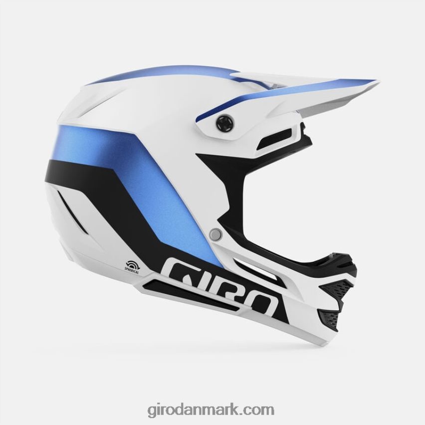 X4ZD8J263 Giro unisex oprørende sfærisk hjelm mat hvid/ano blå