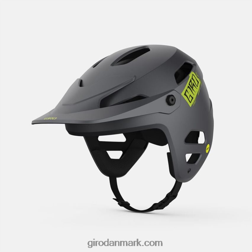 mat metallisk sort/ano lime