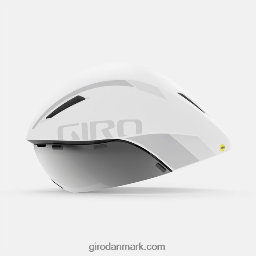X4ZD8J312 Giro unisex aerohead mips hjelm mat hvid/sølv