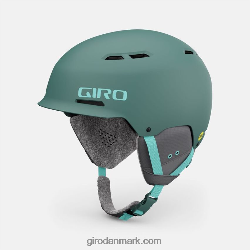 X4ZD8J464 Giro Mænd trig mips hjelm mat grå grøn/glasurblå
