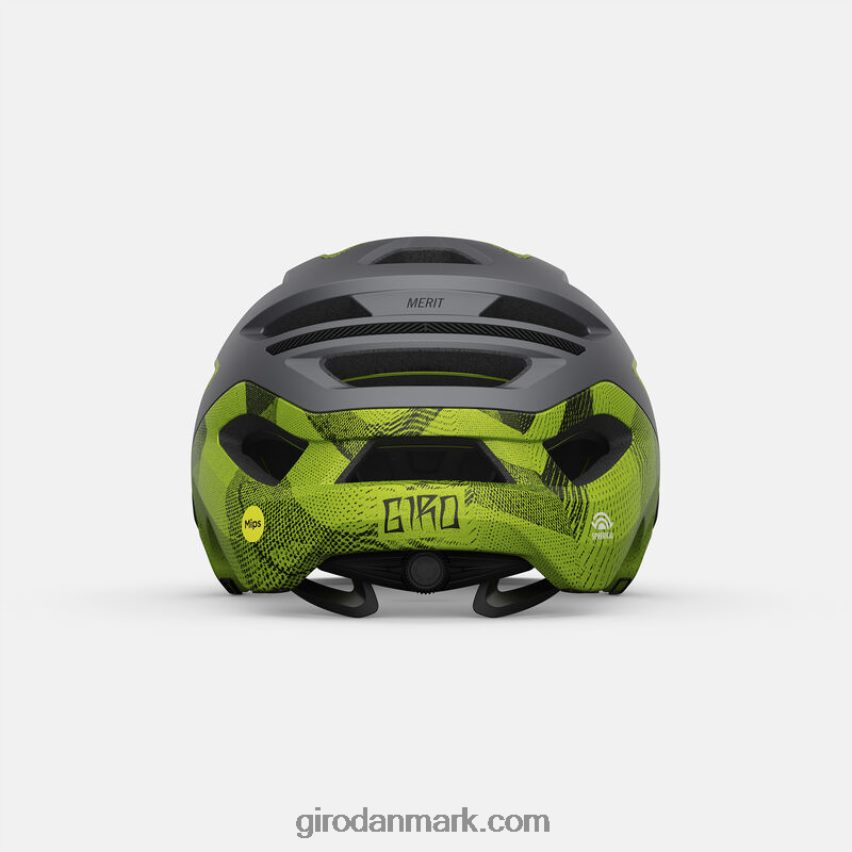 X4ZD8J475 Giro unisex fortjener sfærisk hjelm mat metallic sort/ano lime