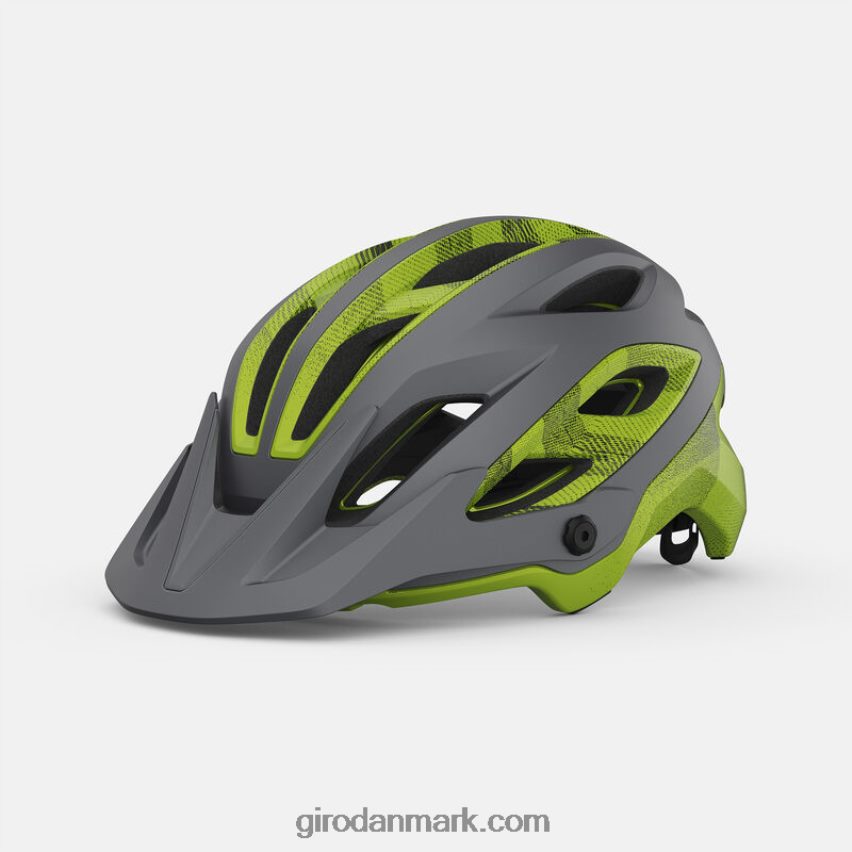 mat metallisk sort/ano lime