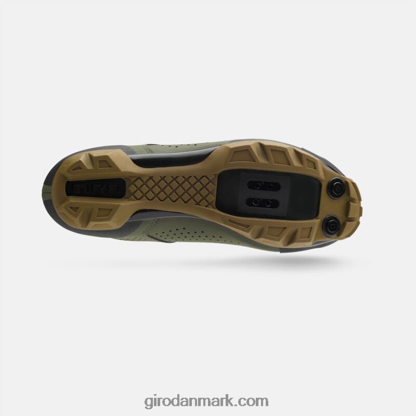 X4ZD8J499 Giro Mænd privat blondesko oliven/gummi
