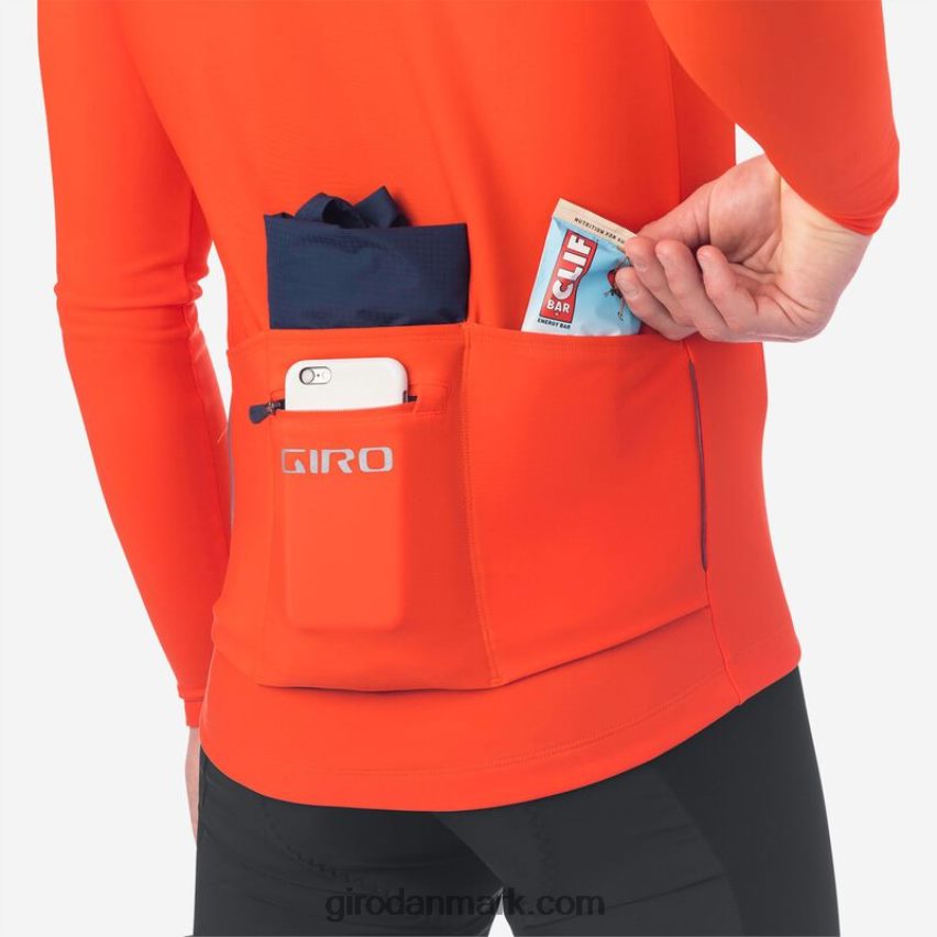 X4ZD8J707 Giro Mænd chrono termisk ls jersey vermillion