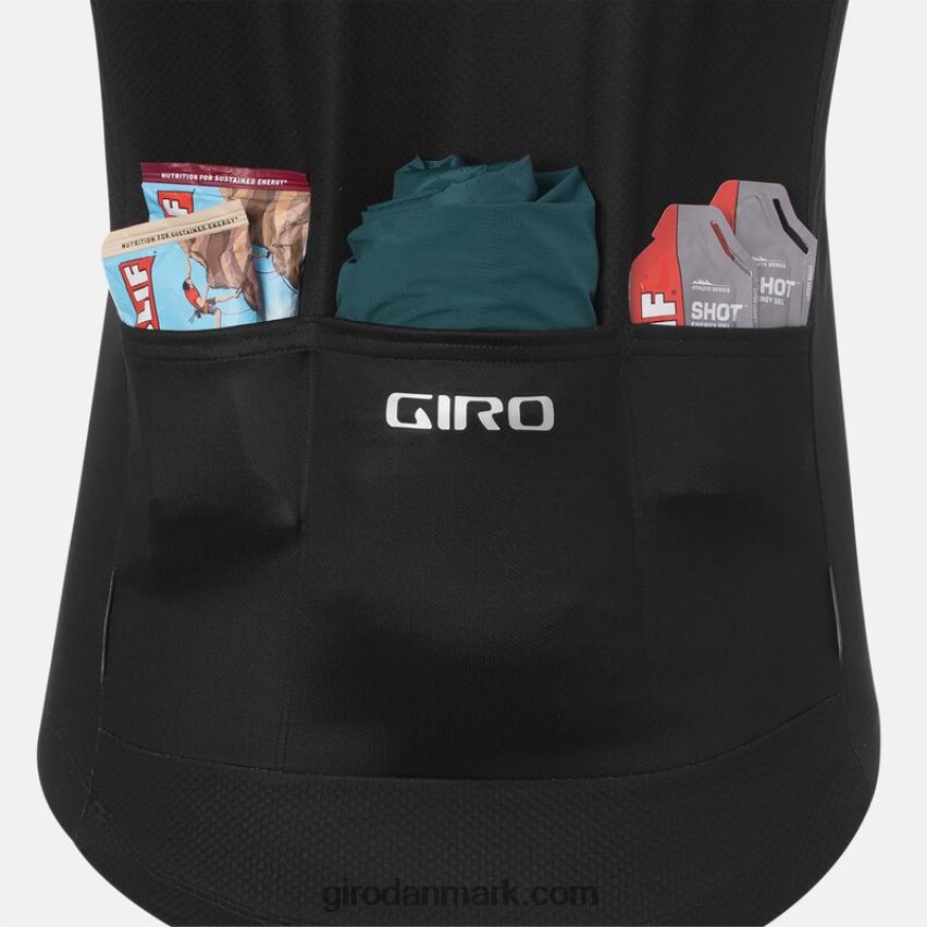 X4ZD8J724 Giro Mænd chrono sportstrøje sort/rød klassisk stribe