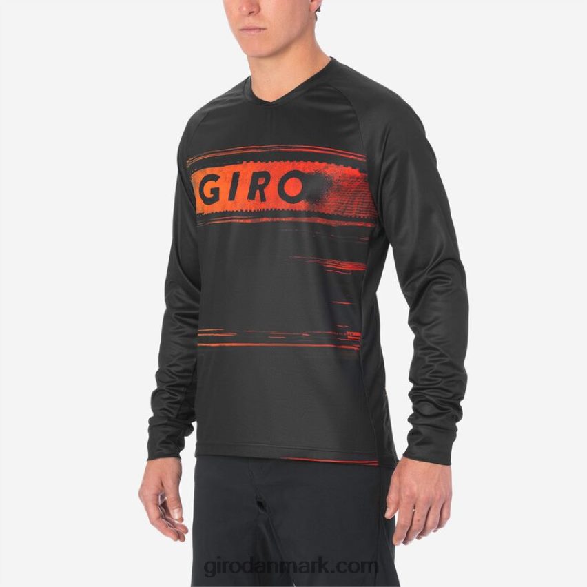 X4ZD8J735 Giro Mænd roust ls trøje sort/rød hypnotisk