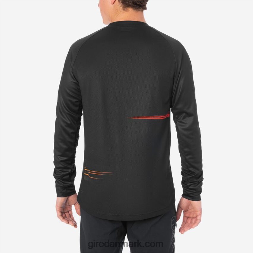 X4ZD8J735 Giro Mænd roust ls trøje sort/rød hypnotisk
