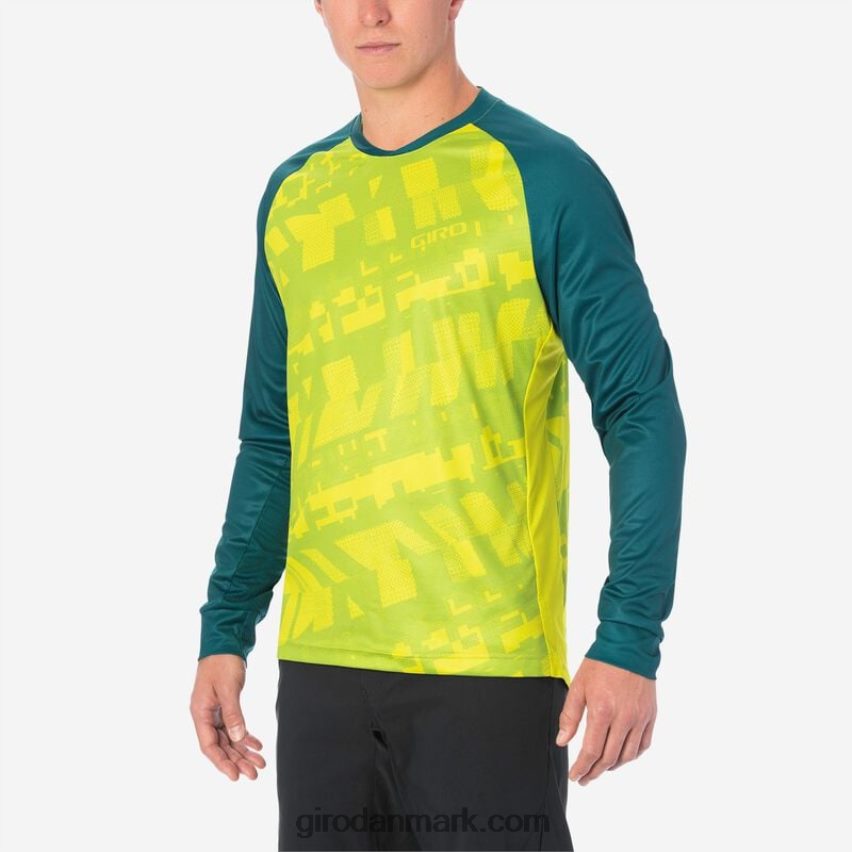 X4ZD8J736 Giro Mænd roust ls trøje citrongrøn fanatiker