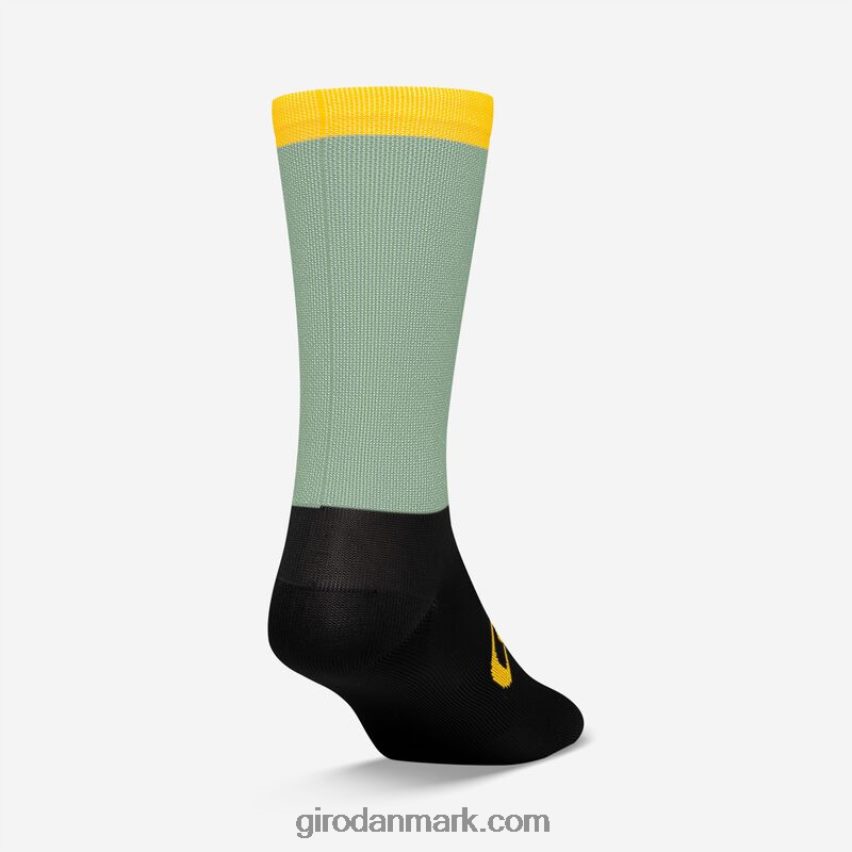 X4ZD8J793 Giro unisex comp racer høj taljesok grå grøn sardin