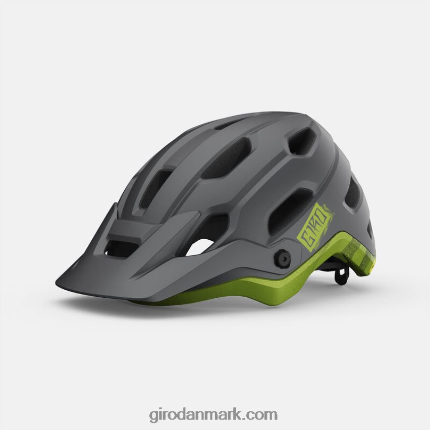 mat metallisk sort/ano lime