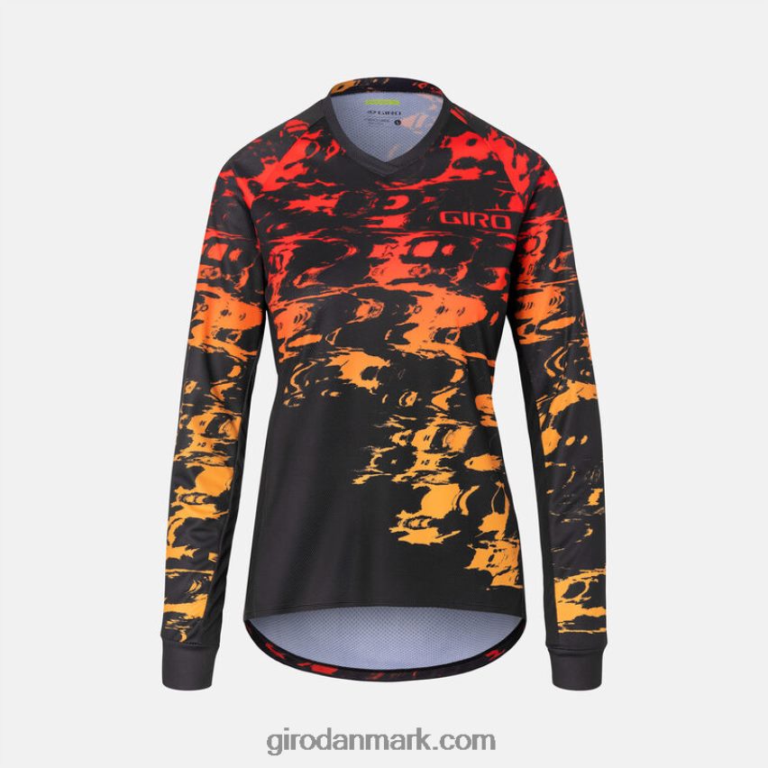 X4ZD8J730 Giro Kvinder roust ls trøje sort hyperglitch