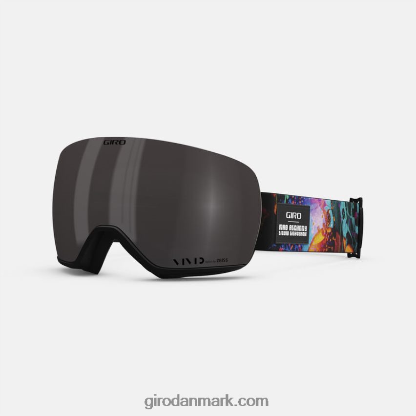X4ZD8J1158 Giro Kvinder lusi goggle sort/grøngrøn flydende lys