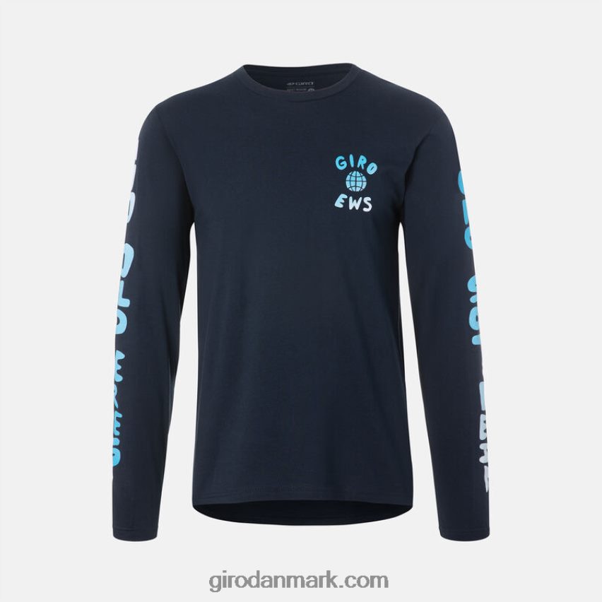 X4ZD8J260 Giro Mænd tech t-shirt - langærmet midnatsblå nyheder