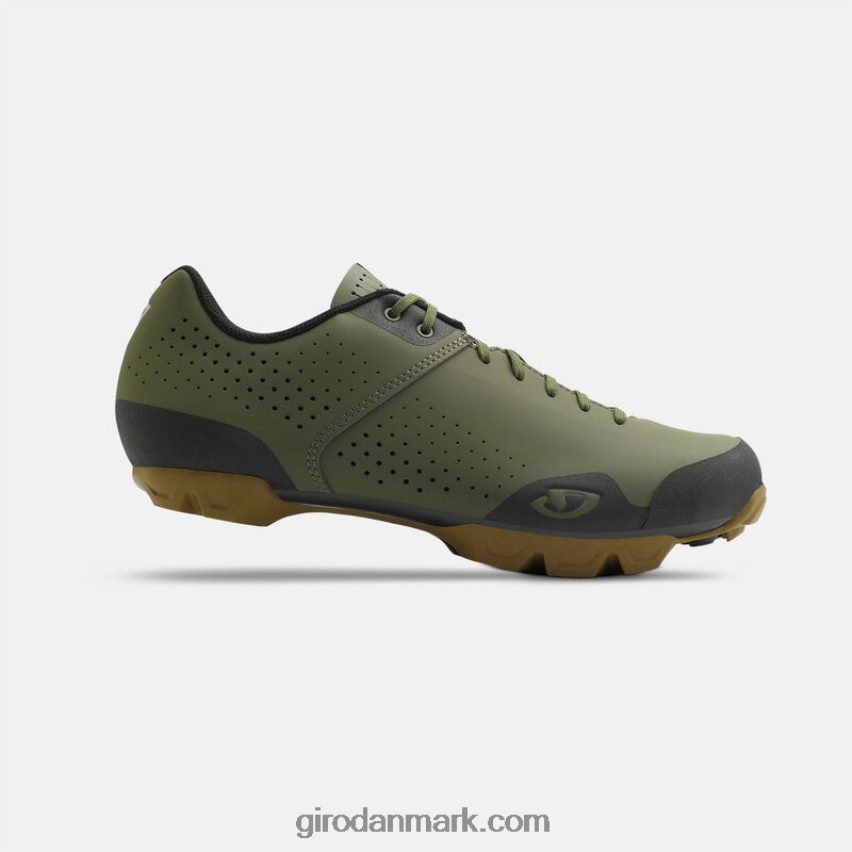 X4ZD8J499 Giro Mænd privat blondesko oliven/gummi