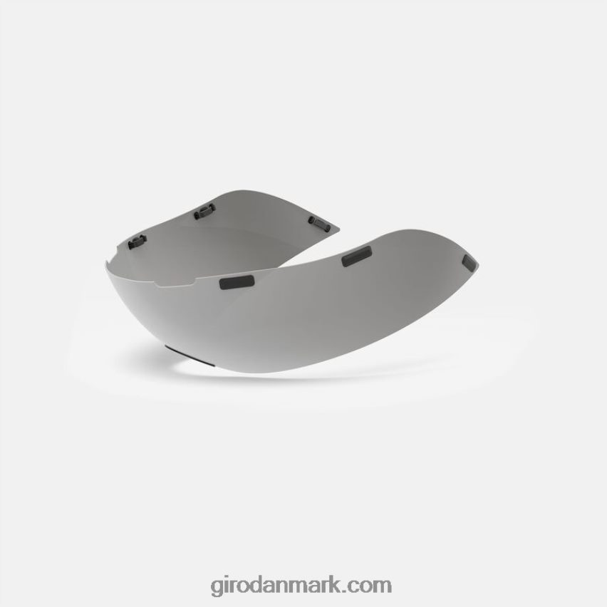 X4ZD8J1100 Giro unisex aerohead hjelm skjold grå/sølv blink