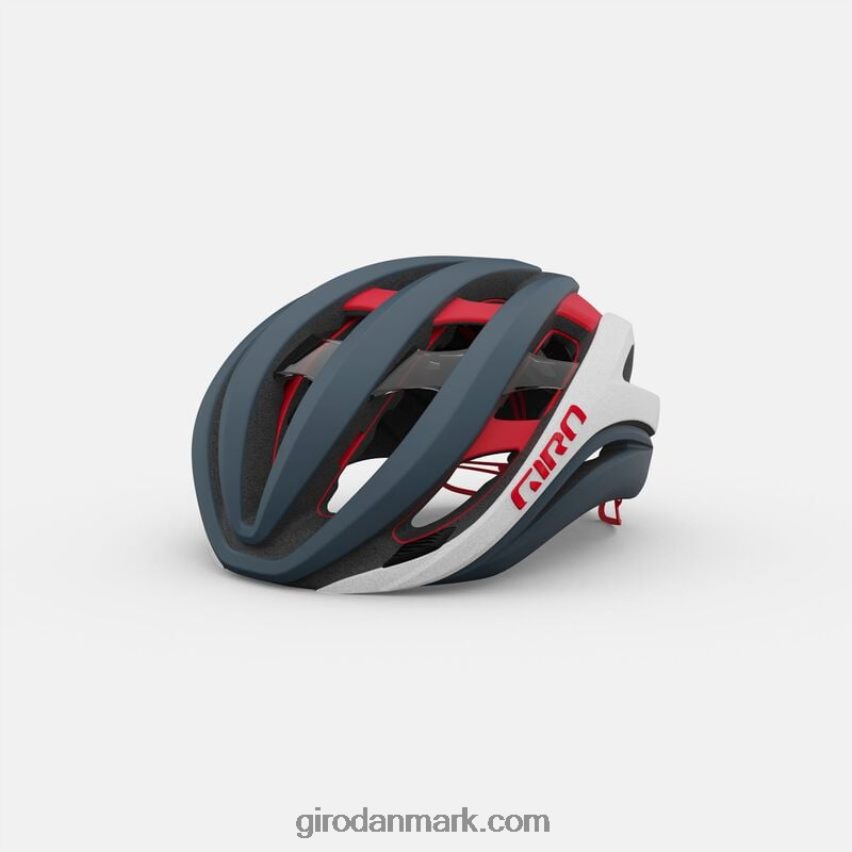 X4ZD8J270 Giro unisex æter sfærisk hjelm mat portaro grå/hvid/rød