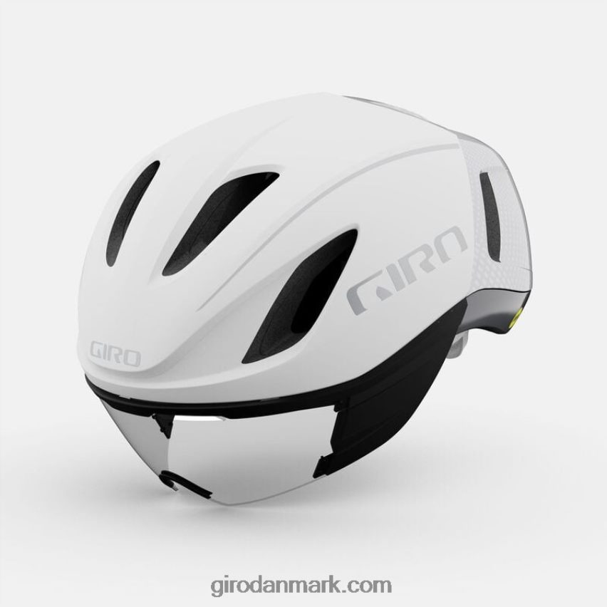 X4ZD8J633 Giro unisex vanquish mips hjelm mat hvid/sølv