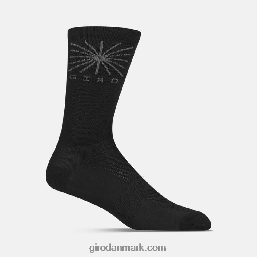 X4ZD8J788 Giro unisex comp racer høj taljesok sort sol