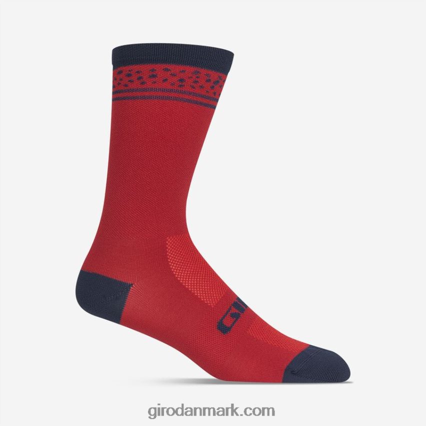 X4ZD8J792 Giro unisex comp racer høj taljesok mørke røde linjer