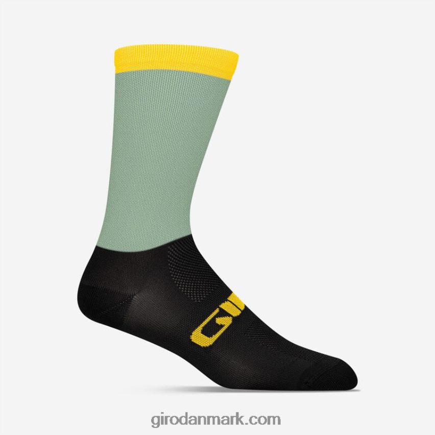 X4ZD8J793 Giro unisex comp racer høj taljesok grå grøn sardin